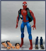 Spider-Man (Secret Identity) from Spider-Man (2000) - Series  9 manufactured by Toy Biz [Loose]