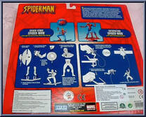 Spider-Man (Spider-Sense) / Spider-Man (Catapulting) from Spider-Man (2000) - Multi-Packs manufactured by Toy Biz [Back]