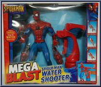Spider-Man (Water Shooter) from Spider-Man (2000) - Mega Blast manufactured by Toy Biz [Front]
