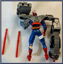 Spider-Man (Cyborg) from Spider-Man (2000) - 2000 with Video manufactured by Toy Biz [Loose]