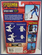 Spider-Man (Magnetic Shoot & Grab) from Spider-Man (2000) - Series  7 manufactured by Toy Biz [Back]