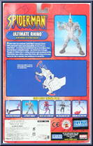 Ultimate Rhino [Reissue] from Spider-Man (2000) - Series 15 manufactured by Toy Biz [Back]