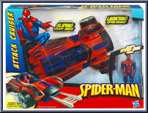 Attack Cruiser (with Spider-Man) from Spider-Man (2010) - Vehicles manufactured by Hasbro [Front]