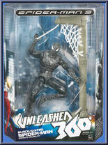 Spider-Man (Black Suited) from Spider-Man 3 - Movie - Unleashed 360 manufactured by Hasbro [Front]