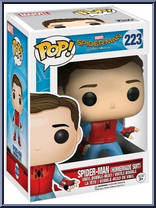 Spider-Man (Homemade Suit) (Unmasked) from Spider-Man - Spider-Man Homecoming Pop! manufactured by Funko [Front]