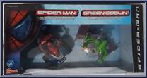 Spider-Man vs Green Goblin from Spider-Man - Movie - Bump & Go Cycle manufactured by Toy Biz [Back]