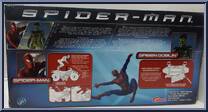 Spider-Man vs Green Goblin from Spider-Man - Movie - Bump & Go Cycle manufactured by Toy Biz [Back]