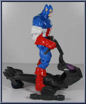 Captain America from Spider-Man - Electro-Spark manufactured by Toy Biz [Loose]