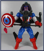 Captain America from Spider-Man - Electro-Spark manufactured by Toy Biz [Loose]