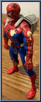 Spider-Man (Battle Ravaged) from Spider-Man - Animated - Series 5 manufactured by Toy Biz [Loose]