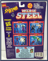 Spider-Man vs Vulture from Spider-Man - Web of Steel manufactured by Toy Biz [Back]