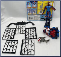 Spider-Man (Shark Trap) from Spider-Man - Web Splashers - The Amazing manufactured by Toy Biz [Loose]