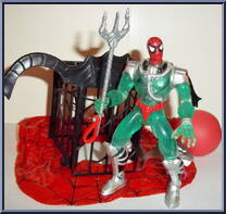 Spidey (Shark Trap) from Spider-Man - Web Splashers - Series 1 manufactured by Toy Biz [Loose]