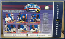 Vladimir Guerrero / Sammy Sosa from Starting Lineup - Baseball - Classic Doubles - 2001 manufactured by Kenner [Back]