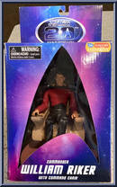 Commander William Riker (with Command Chair) from Star Trek - Next Generation - Exclusives manufactured by Diamond Select [Front]