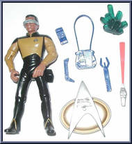 Lieutenant Commander Geordi LaForge from Star Trek - Next Generation - Series 1 manufactured by Playmates [Loose]