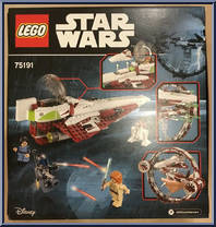 Jedi Starfighter with Hyperdrive Booster Ring from Star Wars - Attack of the Clones - Basic Series manufactured by Lego [Back]
