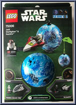 Jedi Starfighter & Planet Kamino from Star Wars - Attack of the Clones - Basic Series manufactured by Lego [Back]