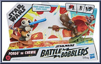 Porgs vs Chewie from Star Wars - Battle Bobblers - Basic Series manufactured by Hasbro [Front]