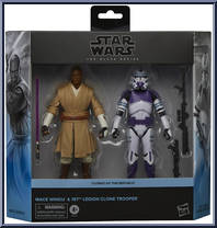 Mace Windu & 187th Legion Clone Trooper from Star Wars - Black Series (2020) - Clone Wars manufactured by Hasbro [Front]