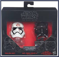 Finn (FN-2187)  First Order Tie Fighter Pilot from Star Wars - Black Series - Titanium - Helmets manufactured by Hasbro [Front]