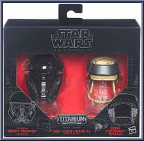 Imperial Death Trooper  Rebel Commando from Star Wars - Black Series - Titanium - Helmets manufactured by Hasbro [Front]