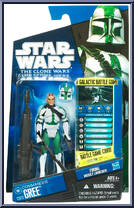 Commander Gree from Star Wars - Clone Wars (2008) - Battle Game Cards manufactured by Hasbro [Front]
