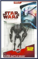Heavy Assault Super Battle Droid from Star Wars - Clone Wars (2008) - White / Red Cards manufactured by Hasbro [Front]