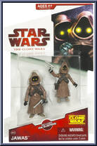 Jawas from Star Wars - Clone Wars (2008) - White / Red Cards manufactured by Hasbro [Front]