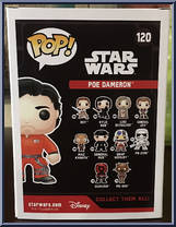 Poe Dameron from Star Wars - Force Awakens - Pop! Vinyl Figures manufactured by Funko [Back]