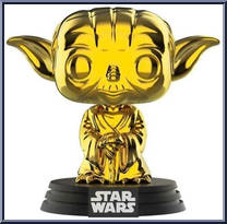 Dagobah Yoda (Gold Chrome) from Star Wars - Pop! Vinyl Figures manufactured by Funko [Loose]