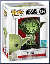 Dagobah Yoda (Green Chrome) from Star Wars - Pop! Vinyl Figures manufactured by Funko [Front]