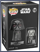 Darth Vader from Star Wars - Pop! Die-Cast manufactured by Funko [Back]