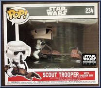 Scout Trooper with Speeder Bike from Star Wars - Pop! Vinyl Figures manufactured by Funko [Front]