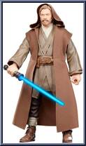 Obi-Wan Kenobi from Star Wars - Galactic Action - Obi-Wan Kenobi manufactured by Hasbro [Loose]