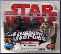 Chewbacca / Death Star Droid / Mouse Droid from Star Wars - Galactic Heroes - Wave 21 manufactured by Hasbro [Front]