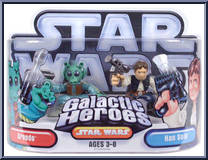 Greedo / Han Solo from Star Wars - Galactic Heroes - Wave 10 manufactured by Hasbro [Front]