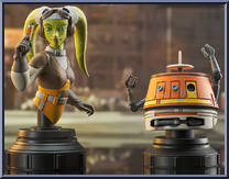 Hera and Chopper (Rebels) from Star Wars - Mini-Busts manufactured by Gentle Giant [Loose]