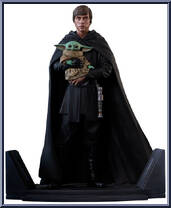 Luke Skywalker & Grogu (Mandalorian) from Star Wars - Premier Collection manufactured by Gentle Giant [Loose]
