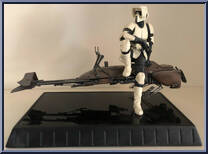 Scout Trooper and Speeder Bike from Star Wars - Statues manufactured by Gentle Giant [Loose]