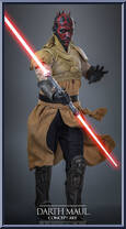 Darth Maul (Concept Art) from Star Wars - Phantom Menace manufactured by Hot Toys [Loose]