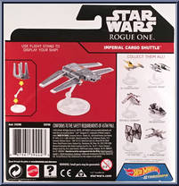 Imperial Cargo Shuttle from Star Wars - Hot Wheels Starships - Rogue One manufactured by Mattel [Back]