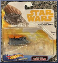 Khetanna Jabba's Sail Barge from Star Wars - Hot Wheels Starships - White Card / Yellow Letters manufactured by Mattel [Front]