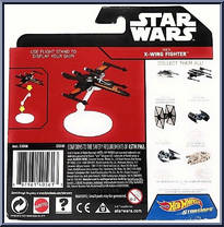 Poe's X-Wing Fighter (Wings Opened) from Star Wars - Hot Wheels Starships - Rogue One manufactured by Mattel [Back]