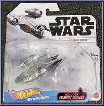 Razor Crest from Star Wars - Hot Wheels Starships - White Card / Black Letters manufactured by Mattel [Front]