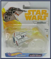 Rebel Snowspeeder from Star Wars - Hot Wheels Starships - White Card / Yellow Letters manufactured by Mattel [Front]