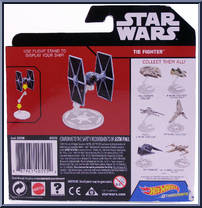 TIE Fighter from Star Wars - Hot Wheels Starships - Rogue One manufactured by Mattel [Back]