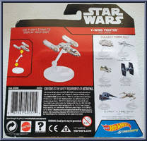 Y-Wing Fighter Gold Leader from Star Wars - Hot Wheels Starships - Rogue One manufactured by Mattel [Back]