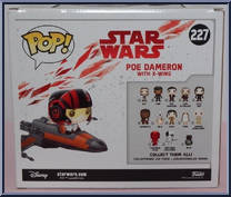 Poe Dameron with X-Wing from Star Wars - Last Jedi - Pop! Vinyl Figures manufactured by Funko [Back]
