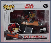Poe Dameron with X-Wing from Star Wars - Last Jedi - Pop! Vinyl Figures manufactured by Funko [Front]